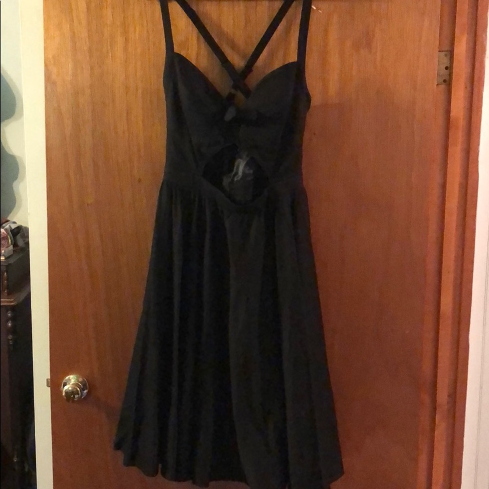 Pinup Couture Dress w/ Tie Front & cutout